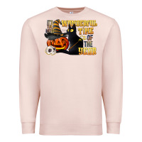 Pale Pink wonderful time of the year halloween Premium Sweatshirt - LillyAllenDesigns