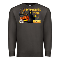 Smoke wonderful time of the year halloween Premium Sweatshirt - LillyAllenDesigns
