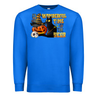 True Royal wonderful time of the year halloween Premium Sweatshirt - LillyAllenDesigns