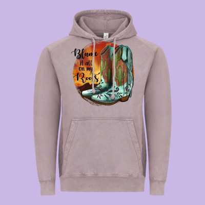 Blame It All On My Roots Vintage Hoodie Designed By Jahusdesignshop