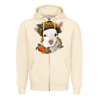 Sandshell cute baby lamb thanksgiving nancy Zipper Hoodie - NancyCooperArtShop