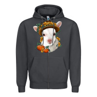 Smoke cute baby lamb thanksgiving nancy Zipper Hoodie - NancyCooperArtShop