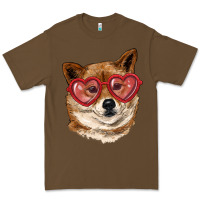 Cacao shiba inu with love glasses Premium Tee - RanaPortraitStore