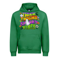 Emerald thick thighs and spooky vibes Urban Hoodie - CowGirlArtShop