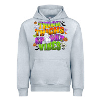 Heather Grey thick thighs and spooky vibes Urban Hoodie - CowGirlArtShop