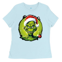Baby Blue Grinch Ladies Tee - Unal Design