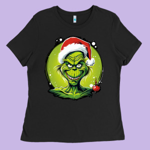 Grinch Ladies Tee Designed By Unal Design