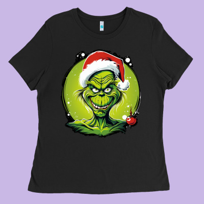 Grinch Ladies Tee Designed By Unal Design