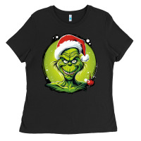Black Grinch Ladies Tee - Unal Design