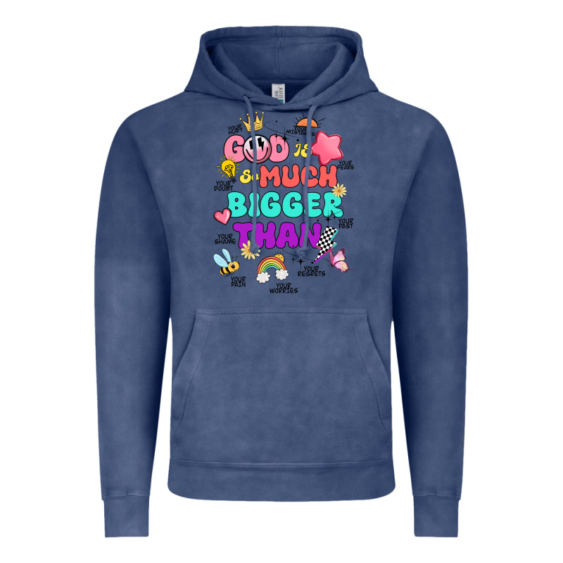 God Is Bigger Design Vintage Hoodie by JahusDesignShop | Teevron