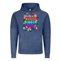 Vintage Denim god is bigger design Vintage Hoodie - JahusDesignShop