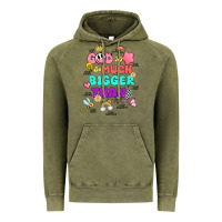 Vintage Olive god is bigger design Vintage Hoodie - JahusDesignShop