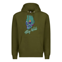 Army Green Stay Wild Premium Hoodie - Bettercallsaul
