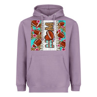 Lavender american football mom Heavyweight Hoodie - LillyAllenDesigns