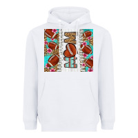 White american football mom Heavyweight Hoodie - LillyAllenDesigns