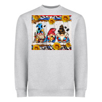 Heather Grey hockey gnomes Heavyweight Sweatshirt - AdoDesignShop