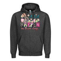 Charcoal Heather A lot can happen in three days Zipper Hoodie - NancyCooperArtShop