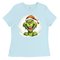 Baby Blue Grinch Ladies Tee - Unal Design