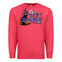 Cardinal Stay Spooky With Black Cat Premium Sweatshirt - LillyAllenDesigns