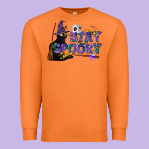 Stay Spooky With Black Cat Premium Sweatshirt Designed By Lillyallendesigns