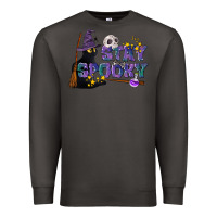Smoke Stay Spooky With Black Cat Premium Sweatshirt - LillyAllenDesigns