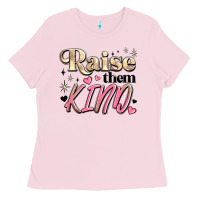 Bubblegum Pink raise them kind Ladies Tee - JahusDesignShop