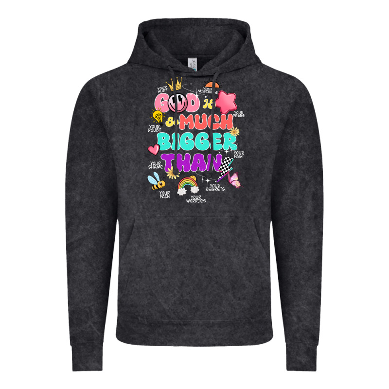 God Is Bigger Design Vintage Hoodie by JahusDesignShop | Teevron
