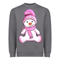 Storm winter pink snowman and hat Heavyweight Sweatshirt - AdoDesignShop