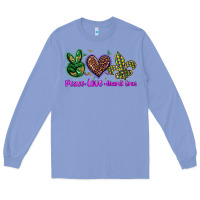 Colony Blue peace love mardi gras Long Sleeve Tee - BarkalooDesign