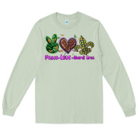 Matcha peace love mardi gras Long Sleeve Tee - BarkalooDesign