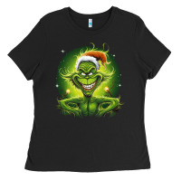 Black Grinch Ladies Tee - Unal Design