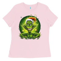 Bubblegum Pink Grinch Ladies Tee - Unal Design