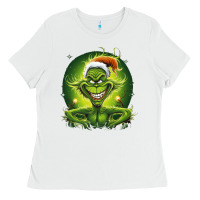 White Grinch Ladies Tee - Unal Design