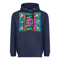 Navy cheer mom Heavyweight Hoodie - LillyAllenDesigns