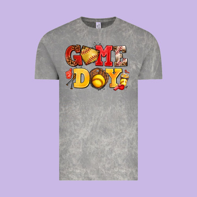 Game Day Softball Vintage Tee Designed By Adodesignshop