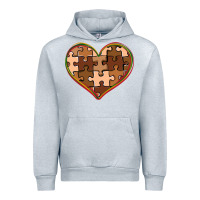 Heather Grey melanin skin tone heart black history Urban Hoodie - CowGirlArtShop