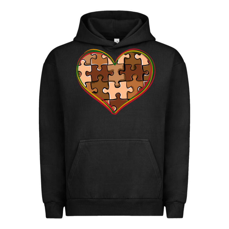 Melanin Skin Tone Heart Black History Urban Hoodie by CowGirlArtShop | Teevron