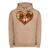 Pigment Burro melanin skin tone heart black history Urban Hoodie - CowGirlArtShop