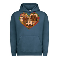 Pigment Midnight Navy melanin skin tone heart black history Urban Hoodie - CowGirlArtShop