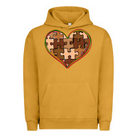 Pigment Peanut Butter melanin skin tone heart black history Urban Hoodie - CowGirlArtShop