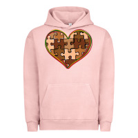 Pigment Salmon melanin skin tone heart black history Urban Hoodie - CowGirlArtShop
