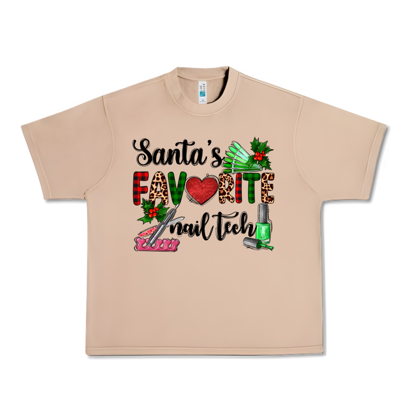 Santa's Favorite Nail Tech Urban Heavy Tee by AdoDesignShop | Teevron
