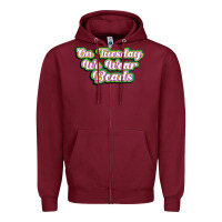 On Tuesday We Wear Beads Zipper Hoodie | Teevron