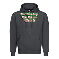 Smoke on tuesday we wear beads Zipper Hoodie - MaliasSmallBusiness