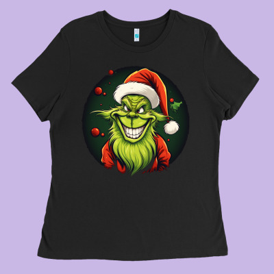 Grinch Ladies Tee Designed By Unal Design