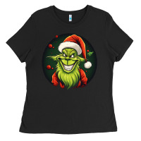 Black Grinch Ladies Tee - Unal Design