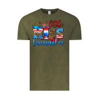 Vintage Olive little miss firecracker Vintage Tee - AdoDesignShop