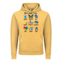 Vintage Mustard god says i am autism Vintage Hoodie - JahusDesignShop