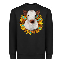 Black sunflower heifer Heavyweight Sweatshirt - JahusDesignShop