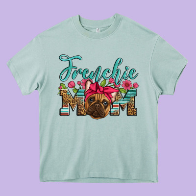 French Bulldog Mom Heavy Core Tee Designed By Artiststas